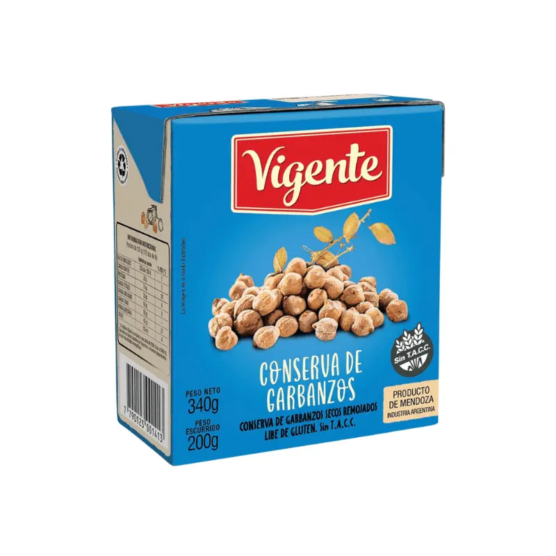 Garbanzos Vigente 340g con ofertas y precio mayorista en Mendoza Garbanzos Vigente 340g con ofertas y precio mayorista en Mendoza